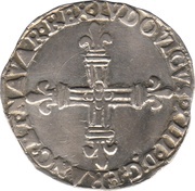 ¼ Écu - Louis XIII Navarre obverse image