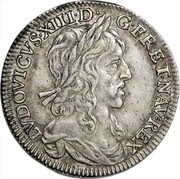 ¼ Écu - Louis XIII 1st portrait obverse image