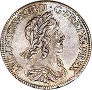¼ Ecu - Louis XIII 2nd portrait obverse image