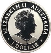 1 Dollar - Elizabeth II 6th Portrait - Australian Brumby - Silver Bullion Coin obverse image