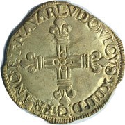 ¼ Ecu of Navarre - Louis XIV obverse image