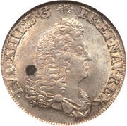 ¼ Ecu of Flanders - Louis XIV obverse image