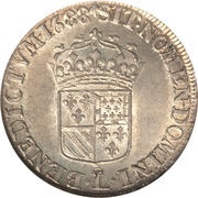 ¼ Ecu of Flanders - Louis XIV, France, 1686-1688 reverse image