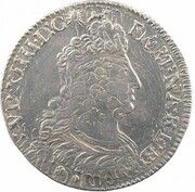 ¼ Ecu of Bearn with insignia - Louis XIV obverse image