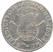 ¼ Ecu of Bearn with insignia - Louis XIV, France, 1701-1702 reverse image