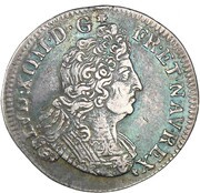 ¼ Ecu with insignia - Louis XIV obverse image