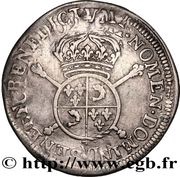 ¼ Ecu of Dauphiné with insignia - Louis XIV, France, 1702 reverse image