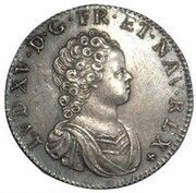 ¼ Ecu with three crowns - Louis XV obverse image