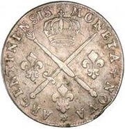 33 Sols of Strasbourg with insignia and palm branches obverse image