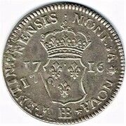 40 sols de Strasbourg, France, 1716-1718 reverse image