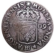 44 Sols - Louis XIV, France, 1709-1714 reverse image