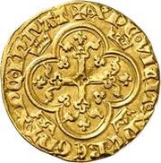 Petit royal d'or - Charles IV, France, 1326-1328 reverse image