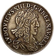 ½ Écu - Louis XIII 1st portrait obverse image