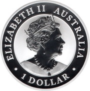 1 Dollar - Elizabeth II 6th Portrait - Golden Eagle - Silver Bullion Coin obverse image