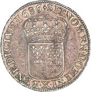 ½ Ecu of Flanders - Louis XIV, France, 1685-1689 reverse image
