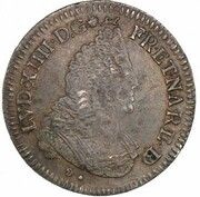 ½ Ecu of Bearn with insignia - Louis XIV obverse image