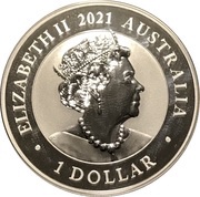1 Dollar - Elizabeth II 6th Portrait - Australian Silver Swan obverse image