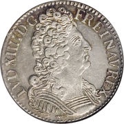 ½ Ecu with three crowns - Louis XIV obverse image