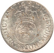 ½ Écu - Louis XV, France, 1716-1718 reverse image