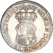 ½ Ecu - Louis XV, France, 1718-1719 reverse image