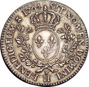 ½ Écu - Louis XV, France, 1741-1774 reverse image