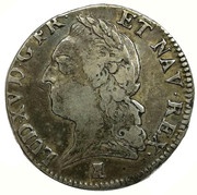 ½ écu à la vieille tête - Louis XV obverse image