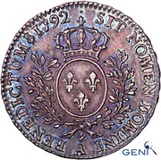 ½ Écu - Louis XVI, France, 1774-1792 reverse image