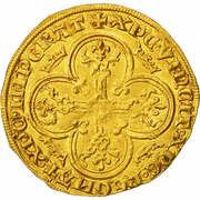 Royal d'or - Charles IV, France, 1326-1328 reverse image