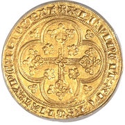 Écu d'or "à la chaise" - Philippe VI de Valois, France, 1337-1349 reverse image