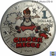 1 Dollar - Elizabeth II 6th Portrait - Centenary of Ginger Meggs, Australia, 2021 reverse image