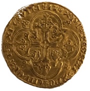 Frank on horse - Charles V, France, 1364 reverse image