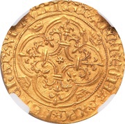 Ecu d'Or - Charles VI, France, 1385-1420 reverse image