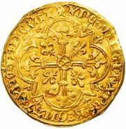 Agnel d'Or - Charles VI 2nd type, France, 1417 reverse image