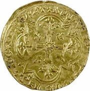 ½ heaume d'or - Charles VI, France, 1418 reverse image
