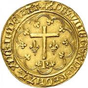 Salut d'or - Charles VI, France, 1421 reverse image