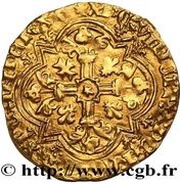 Agnel d'or Charles VII Le Victorieux, France, 1423-1427 reverse image