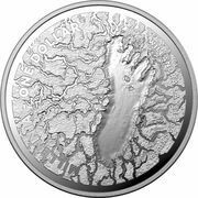 1 Dollar - Elizabeth II 6th Portrait - Mungo Footprint; Silver Proof, Australia, 2021 reverse image