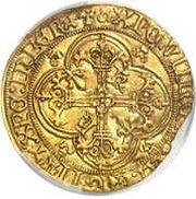 Franc à cheval - Charles VII, France, 1424 reverse image