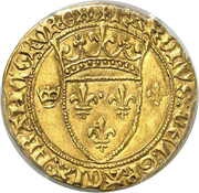 Écu d'or à la couronne - Charles VII 2e type obverse image