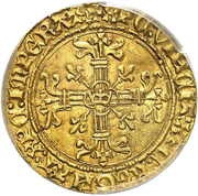 Écu d'or à la couronne - Charles VII 2e type, France, 1435 reverse image