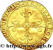 Écu d'or au soleil - Louis XI, France, 1475 reverse image