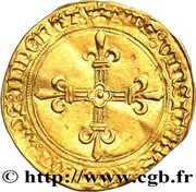 Écu d'or au soleil du Dauphiné - Charles VIII 1er type, France, 1498 reverse image