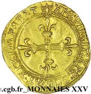 Gold Ecu with sun of Dauphiné - Louis XII, France, 1498-1514 reverse image