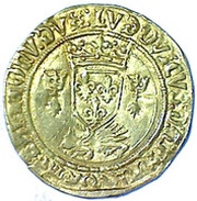 Gold Ecu with porcupine of Brittany - Louis XII 2nd Type obverse image