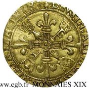 Écu d'Or - François I Brittany; 2nd type, France, 1515-1540 reverse image
