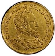 2 Gold Henri with Gallia - Henry II obverse image
