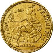 2 Gold Henri with Gallia - Henry II Piedfort, France, 1555 reverse image