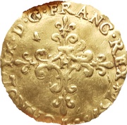 Ecu d'or au soleil Henri III pour Charles IX 2eme type obverse image
