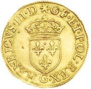 Ecu with sun - Henry III obverse image