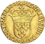 Gold Ecu with sun - Henry IV Type 3 obverse image